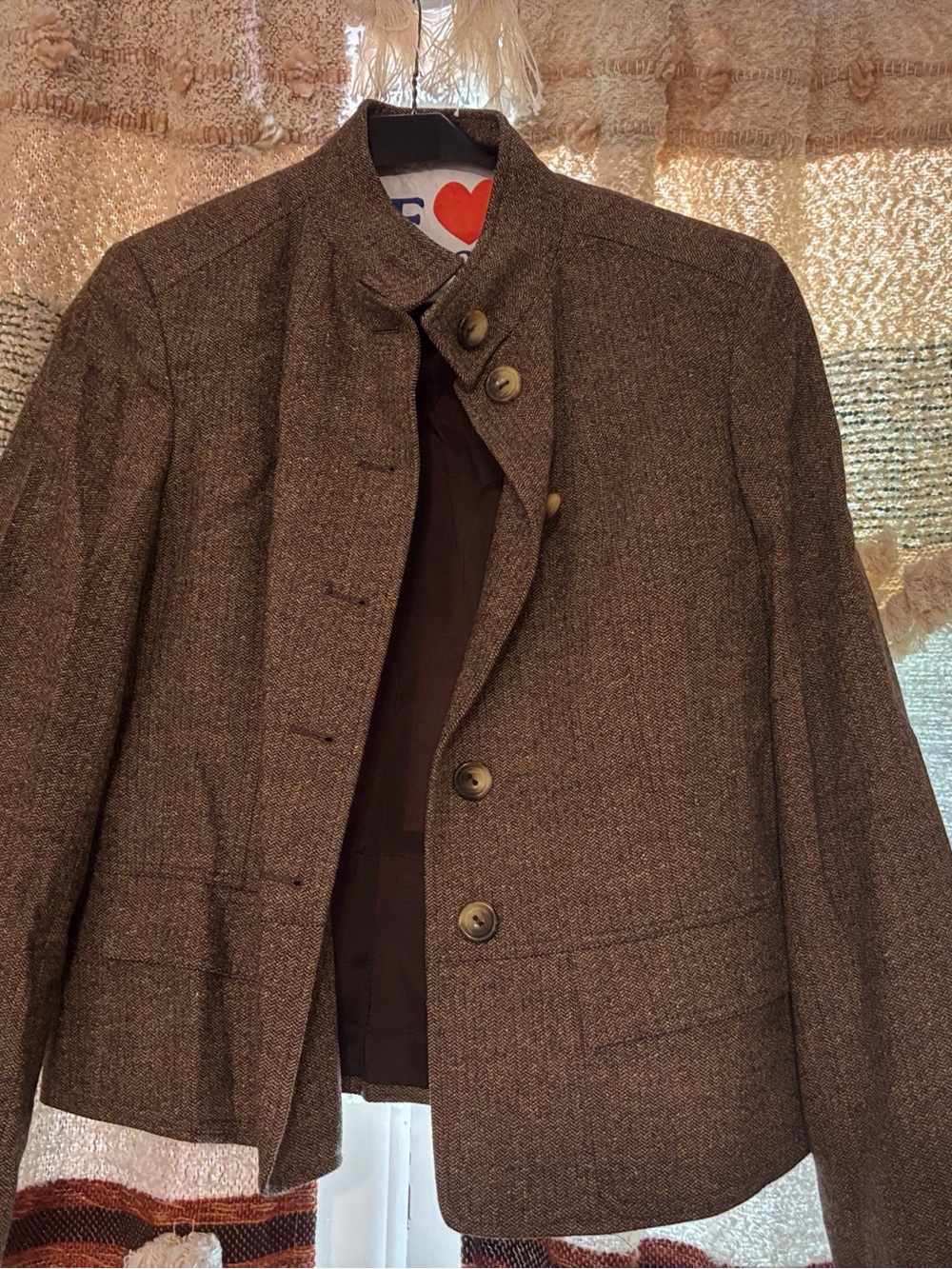 Talbots Brown Wool Blend Blazer